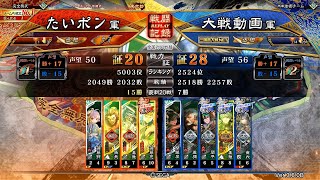 【三国志大戦】4枚画竜点睛vs5枚麒槍の共振【丞相】