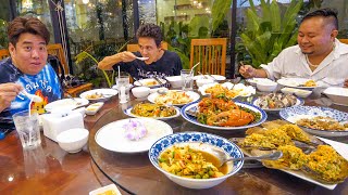 Best Seafood Thailand!! 40 kg. GIANT MONSTER + Spicy Green Pepper Crab!!