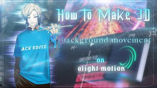 "🔥 How to Create 3D Background Movement in Alight Motion | Free Preset + Manga Edit Tutorial 🖌️✨"