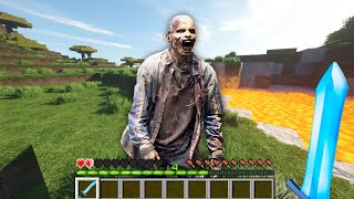 Minecraft But if I take Damage it gets Realistic