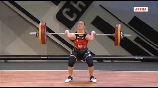 Joanna Łochowska (55 kg) Clean \u0026 Jerk 107 kg - 2019 European Weightlifting Championships