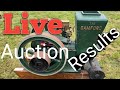 Live Auction Farm machinery sale. and Raffle results.