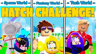 Race To Hatch A MYTHICAL in Every World in Roblox Pet Simulator X! Winner Gets 10,000 Robux!