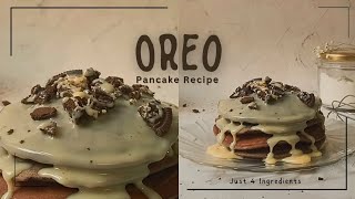 OREO PANCAKES RECIPE ONLY 4 INGREDIENTS!!