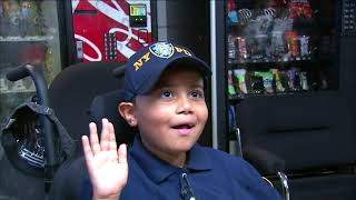 Dream come true: 7-year-old sworn in as NYPD officer for a day