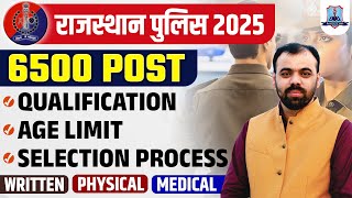 Rajasthan Police New Vacancy 2025 | 6500+ Post | Rajasthan Police Qualification, Age, Salary