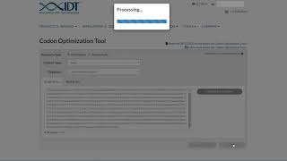 IDT Codon Optimization Tool Tutorial