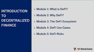Introduction to DeFi Course | DeFi Training Course | DeFi Intro Course | 101 Blockchains