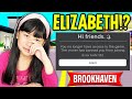 OMG! 😲 EXPLORER ELIZABETH Joins my Game and THIS HAPPENED... (Roblox Brookhaven RP)