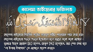 কালেমা তাইয়্যেবার ফজিলত সম্পর্কে বর্ণনা করা হলো। #kalimaa #islamicprayer #কালেমা #আল্লাহরবিধান