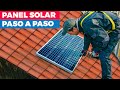 Cómo instalar un panel solar