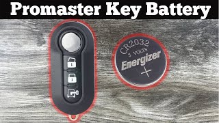 2015 - 2021 RAM Promaster Van Remote Key Fob Battery Change - How To Remove & Replace Key Batteries