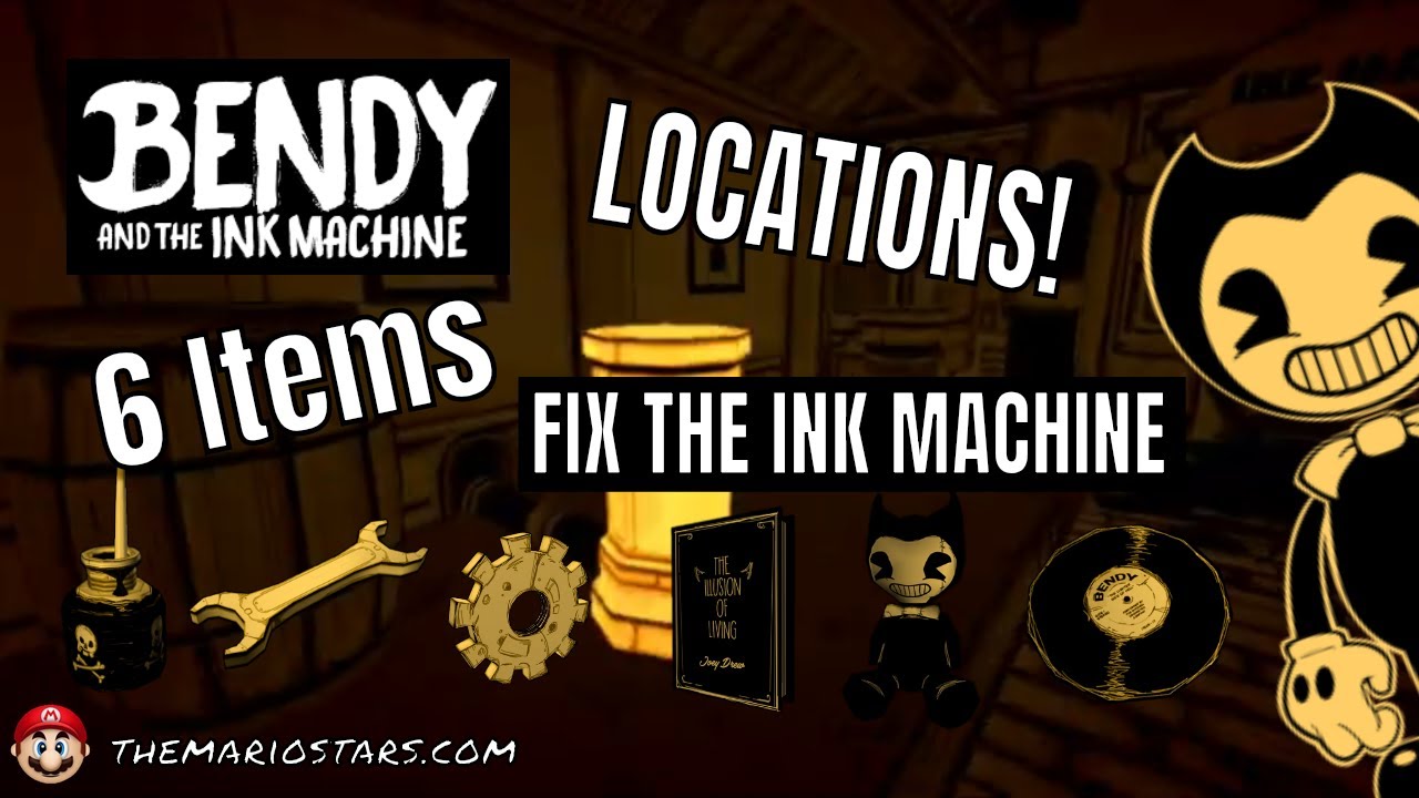 Bendy And The Ink Machine - Fix The Ink Machine - 6 Objects - BATIM ...