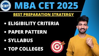 MBA CET 2025 Exam Dates and Eligibility Criteria | Detail Video for MBA CET 2025