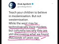 children should be taught modernisation not westernisation