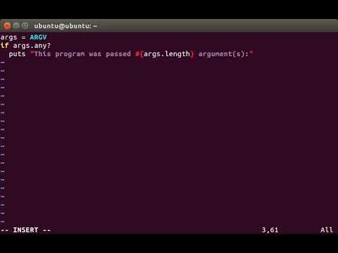 Passing Command Line Arguments To A Ruby Script Youtube