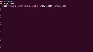 Passing Command Line Arguments to a Ruby Script