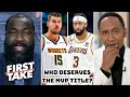 FIRST TAKE | Anthony Davis is the biggest challenge to Nikola Jokic in the MVP race - Perkins claims