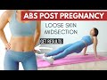 EFFECTIVE exercises to tighten loose skin midsection. Abs post pregnancy/weight loss P1 - Hana Milly