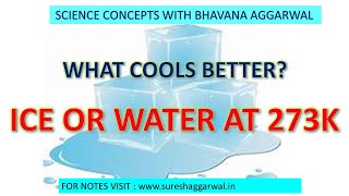 Why ice is more  effective in cooling than water at same temperature?