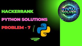 #7 : List Comprehensions | Hackerrank Python Solutions #python #hackerranksolutions