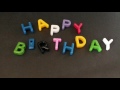 Happy Birthday Synth Moog Stop Motion Animation!