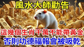 風水大師勸告：這幾個生肖最不適合帶黃金！跟黃金相克千萬不能帶！否則功德福報會被吸乾