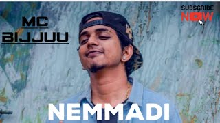 #mcbijju #kannadarap #chirayu #rap mcbijju / NEMMADHI LYRICAL SONG / kannada rap