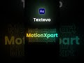 Text animation created in After Effects using the Textevo plugin.