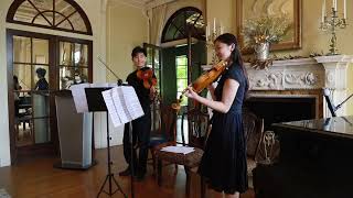 Butterfly Lovers violin duet, played by Michiyo Mizuta Yu and Hyden Ho, Hycroft Manor, July 22, 2024