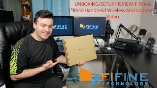 UNBOXING/SETUP/REVIEW: FiFine's "K040 Handheld Wireless Microphone" Video