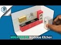 DIY miniature modular kitchen interior DIY miniature modular kitchen interior