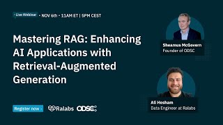 Mastering RAG: Enhancing AI Applications with Retrieval-Augmented Generation Webinar