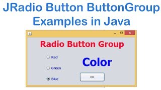 jRadiobutton Buttongroup Example in Java Netbeans