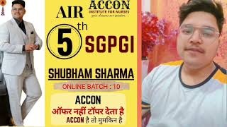 Students Review about ACCON#SGPGI Selection ke Baad# ACCON Institute for Nurses.