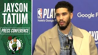 Jayson Tatum LOVES Hearing Celtics Fans on the Road | Celtics vs Nets Game 3