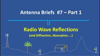 Antenna Briefs 7 - Radio Wave Reflections in Propagation and Antenna Design - Part 1 of 2