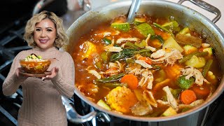 How to Make the Ultimate CALDO TLALPEÑO : Flavor-Packed Mexican Chicken \u0026 Veggie Soup