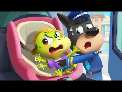 Always Use A Car Seat Safety Tips Cartoons for Kids Sheriff Labrador Police Cartoon