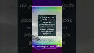 యేసుక్రీస్తు మాట #telugu #christain #bible #words #jesus #christ #shorts #viral #devotional #church