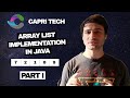 ArrayList Implementation in Java: Build It From Scratch (Part I)