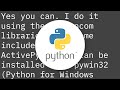 How do you run a Python script as a service in Windows?