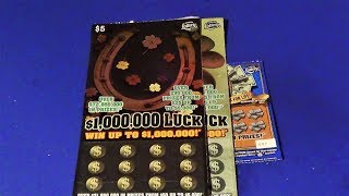 Scratchers On Other Days 350: TWO $1M LUCK FL Lottery Scratch Tickets