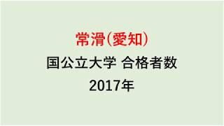 常滑高校　大学合格者数　2017～2014年【グラフでわかる】