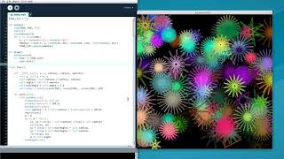 Sketch #001 - 180101 - Many Stars - #Processing #Python Mode