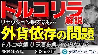 トルコリラ解説：高金利と外貨依存の構造的問題｜高金利通貨（メキシコペソ・南アランド）の焦点は  3月12日（水）野村雅道【FX/為替】＃外為ドキッ