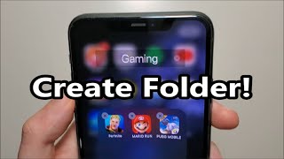 iPhone 11 How to Create Folders (iOS 13)