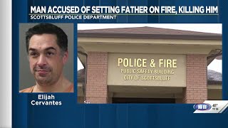 Scottsbluff man arrested following deadly fire that killed his father