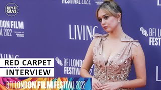 Living LFF Premiere - Aimee Lou Wood on her friendship with Bill Nighy & Season 4 of Sex Education