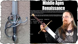 Which Sword Should You Buy 2: Medieval & Renaissance (Longsword, Messer, Falchion, Rapier, etc)